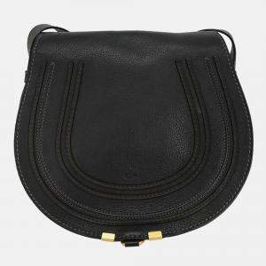 Pre Owned Chloe Black Leather Marcie Shoulder Bag