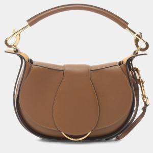 Pre Owned Chloe Ride Shoulder Bag Leather Brown