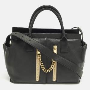 Pre Owned Chloé Cate Black Leather Tote