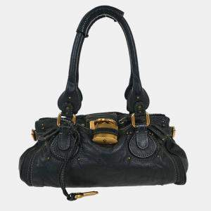 Pre Owned Chloe Black Paddington Medium Handbag