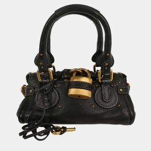 Pre Owned Chloe Black Paddington Handbag