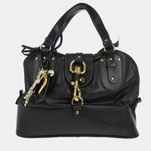 مملوكة مسبقًا Chloe Black Leather Kerala Handbag