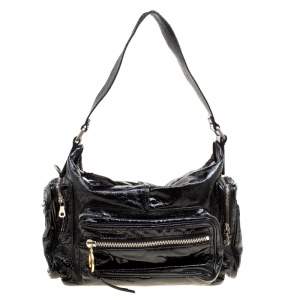 Pre Owned Chloe Black Patent Leather Ada Shoulder Bag