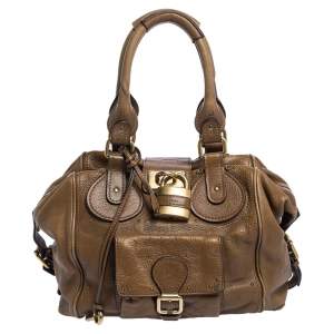 Pre Owned Chloe Brown Leather Medium Paddington Satchel