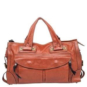 Chloe Brown Leather Tracy Satchel