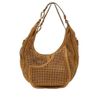 Chloe Tan Cut Out Python Wight Hobo