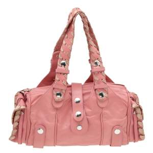 Pre Owned Chloe Pin Leather Silverado Satchel