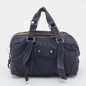 Pre Owned Chloe Dark Blue Leather Satchel