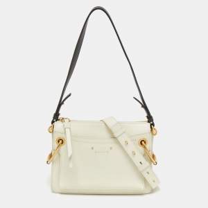 Chloe Off White Leather Roy Shoulder Bag