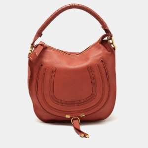 Chloe Brown Leather Medium Marcie Hobo