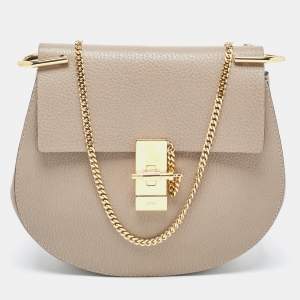 Chloé  Beige Leather Medium Drew Shoulder Bag