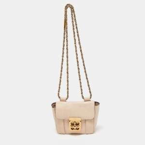 Chloe Blush Pink Leather Mini Elsie Crossbody Bag