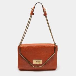 Chloe Brown Leather Medium Sally Shoulder Bag