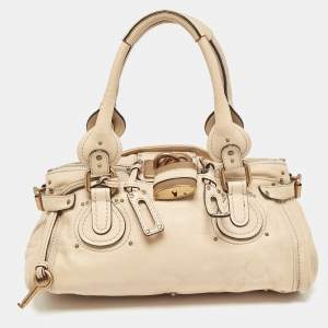 Chloe Beige Leather Medium Paddington Satchel