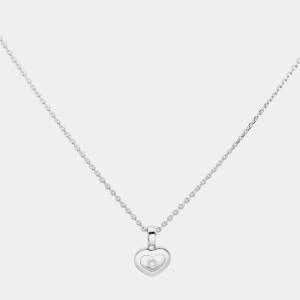Chopard Happy Diamonds Icons 18k White Gold Pendant Necklace