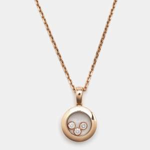 Chopard Happy Diamonds Icon Diamonds 18k Rose Gold Necklace