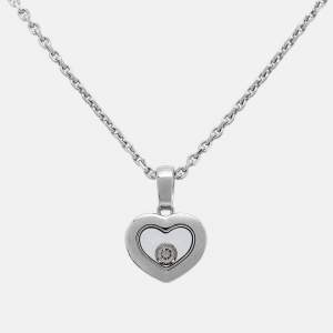 Chopard Happy Diamonds Icons 18k White Gold Pendant Necklace