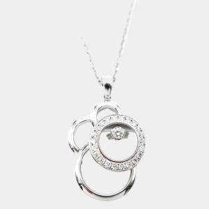 Chopard 18KT White Gold Happy Diamonds Pendant in 0.39 CTW