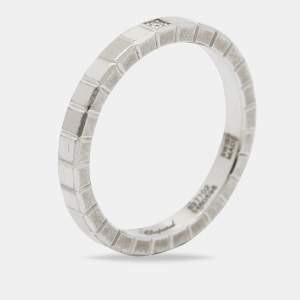 Chopard Icu Cube Diamond 18k White Gold Ring Size 51