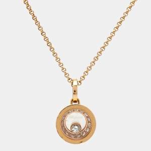 Chopard  Happy Diamonds 18k Rose Gold Necklace