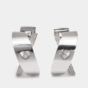 Chopard Happy Diamonds 18k White Gold Earrings