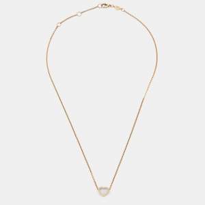 Chopard Happy Hearts Mother of Pearl 18k Rose Necklace