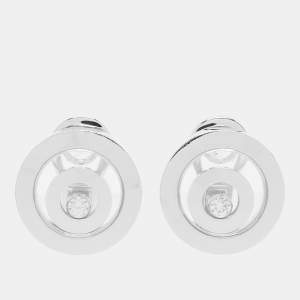 Chopard Happy Spirit Diamonds 18k White Gold Earrings