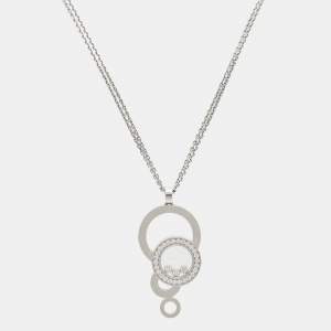 Chopard Happy Bubbles Diamonds 18k White Gold Necklace
