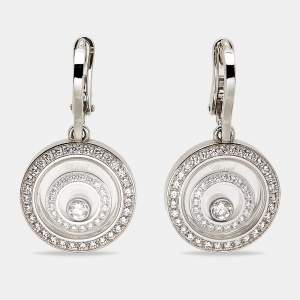 Chopard Happy Spirit Diamonds 18k White Gold Earrings