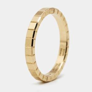Chopard Ice Cube 18k Yellow Gold Ring Size 52