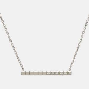 مملوكة مسبقًا Chopard Ice Cube Diamonds 18k White Gold Necklace