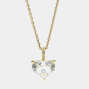 مملوكة مسبقًا Chopard Happy Diamond Crystal 18K Yellow Gold Pendant Necklace