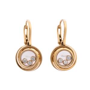 Chopard Happy Emotions Diamond 18K Rose Gold Earrings