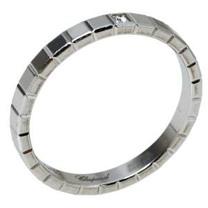 Chopard Ice Cube Pure Diamond 18K White Gold Ring Size 54