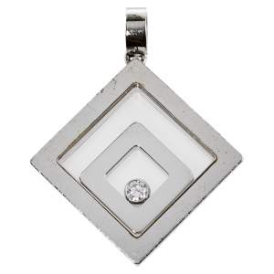 Chopard Happy Spirit Diamond 18K White Gold Pendant 