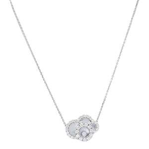 Chopard Happy Dreams Joaillerie Diamond Mother of Pearl 18K White Gold Necklace