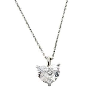 Chopard Happy Diamond Crystal 18K White Gold Pendant Necklace