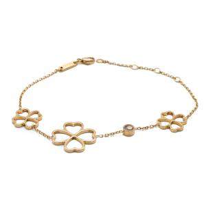 Chopard Rose Gold Clover Happy Diamond Bracelet