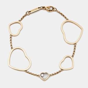 Chopard Happy Hearts Diamond 18k Rose Gold Bracelet