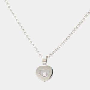 Chopard Happy Diamonds Heart 18K White Gold Diamond Necklace