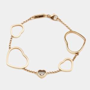 Chopard Happy Hearts Diamond 18k Rose Gold Bracelet