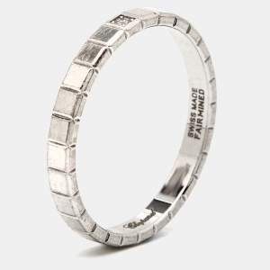 Chopard Ice Cube Diamond 18k White Gold Ring Size 54