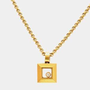 Chopard Happy Diamonds Icon 18k Yellow Gold Pendant Necklace