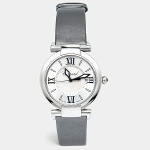 Chopard Silver Stainless Steel Satin Imperiale 8532 Women's Wristwatch 36 mm