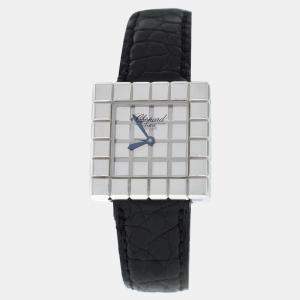Pre Owned Chopard Ice Cube127407 Quartz 18K White Gold Women's Wristwatch 22 mm