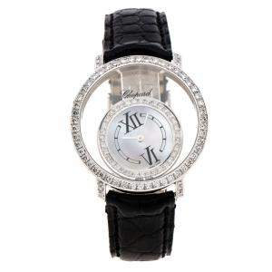 Chopard Mother of Pearl 18K White Gold Diamonds 20/7230 Women's Wristwatch 36 mm