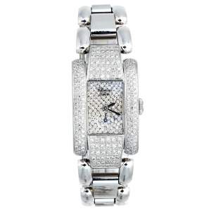 Chopard Diamond Pave Stainless Steel La Strada 41/8380 Women's Wristwatch 23.50 mm