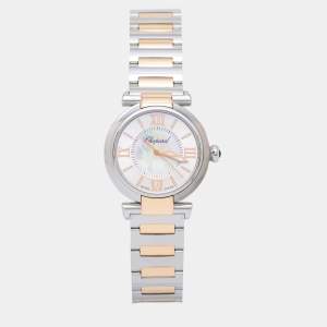 Chopard Silver Rose Gold and Stainless Steel Imperiale 388563-6006 Women's Wristwatch 29 mm