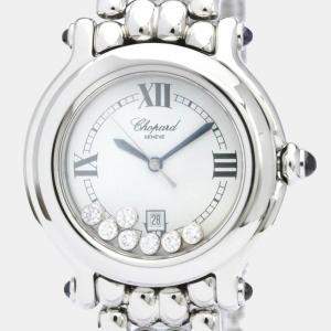 Chopard White Stainless Steel Happy Sport 27/8236-23 Women's Wristwatch 32 mm