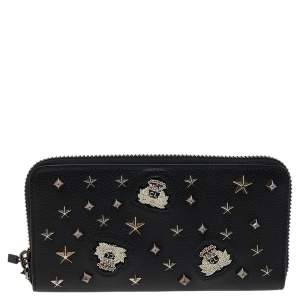 Christian Louboutin Black Leather M Panettone Wallet
